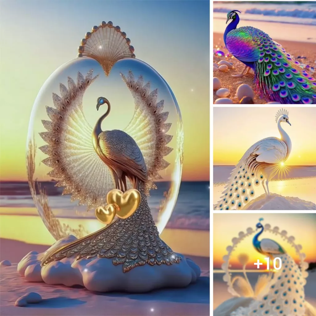 “Feathers of Beauty: How Peacocks Inspire Stunning Artistic Drawings with Charm and Elegance”